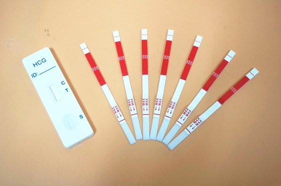 Zestaw szybkiego testu diagnostycznego kasety Ciąża HCG Dokładna do samodzielnego testowania w domu